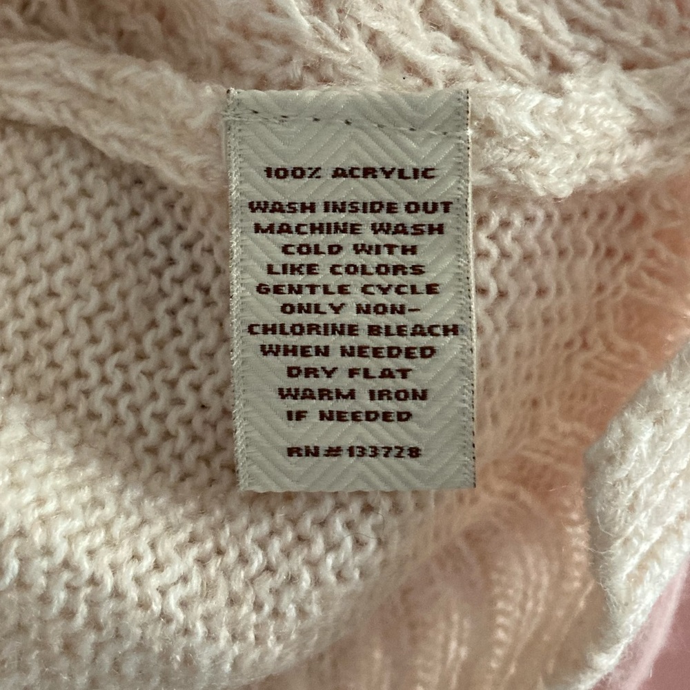 Pink Sonoma Acrylic Sweater, XL - Picture 4 of 4